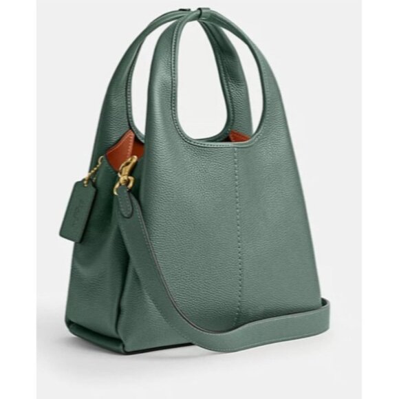 NWT Coach Lana Shoulder Bag 23 In Sage Pebbled Leather CM545 - Picture 2 of 7